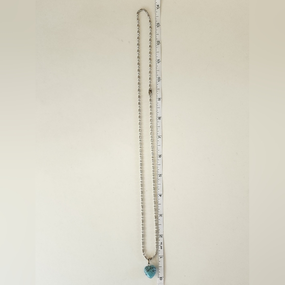 💙 Turquoise Heart Necklace - Picture 3 of 3